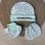 Baby Mitten Thai Cap Set - (Random Color) - Image 6