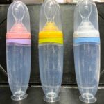 Baby Silicone Spoon Feeder Bottle 90/120ml for baby feeding
