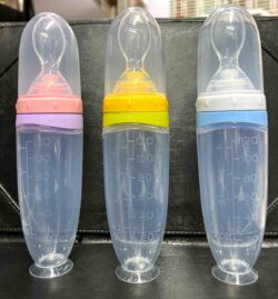Baby Silicone Spoon Feeder Bottle 90/120ml for baby feeding