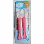 Baby Soft Silicone Spoon Set BPA Free Silicone Feeding Spoon for Babies