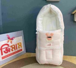 Muslin Safety Bed - Light Pink soft breathable baby safety sleeping nest for newborn infants