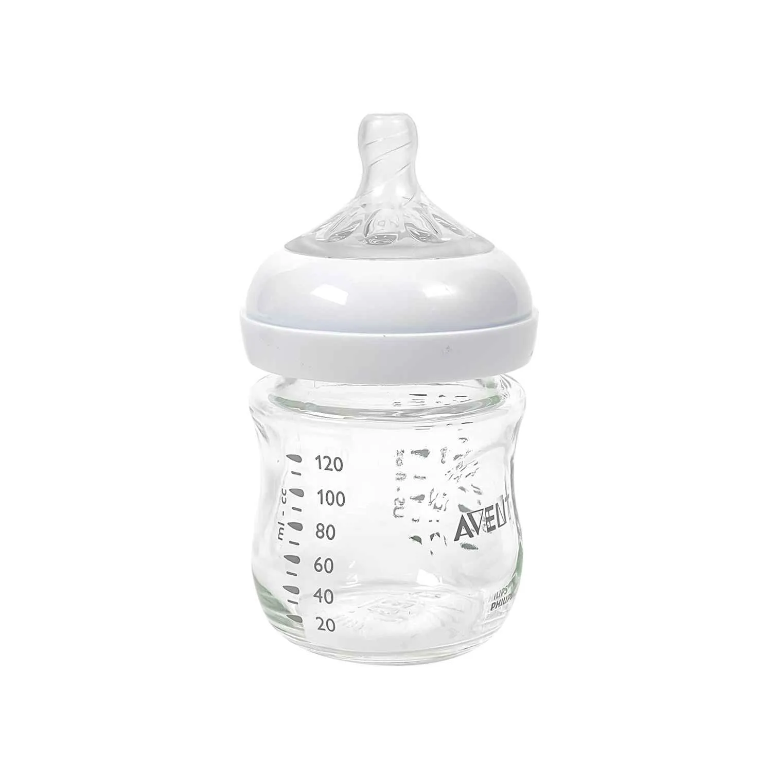 Philips Avent Natural Glass Feeding Bottle 120ml BPA Free Baby Bottle Philips Avent Natural Glass Feeding Bottle 120ml BPA Free Borosilicate Glass Baby Bottle with Natural Response Silicone Nipple