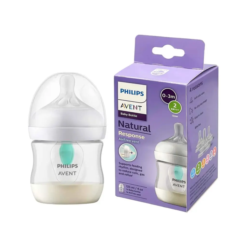 Philips Avent Natural Response Baby PP Feeding Bottle AirFree Vent 125ml BPA Free Baby Bottle