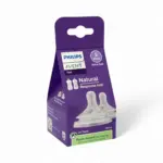 Philips Avent Teat Natural Response Nipple 2pcs Set Level-5 Original BPA-Free Silicone Baby Bottle Nipples