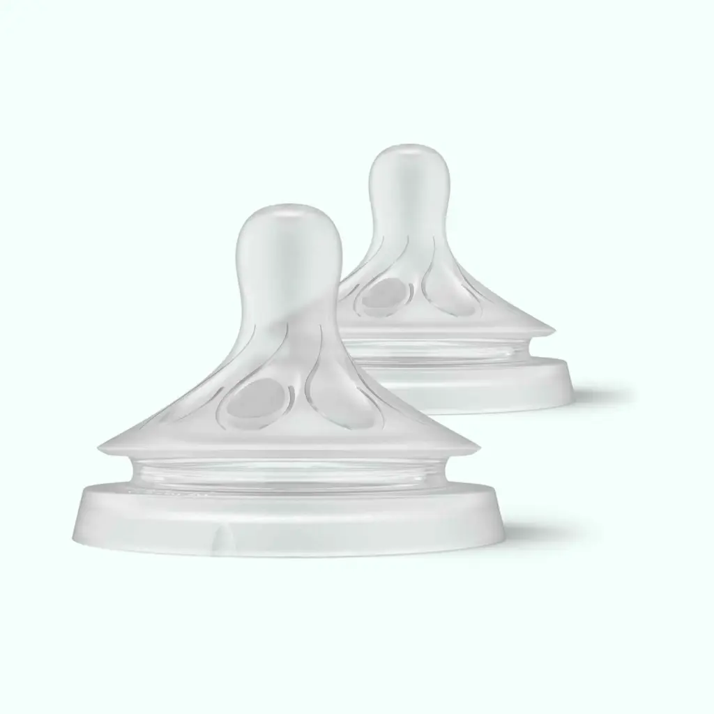 Philips Avent Teat Natural Response Nipple 2pcs Set Level-5 Original BPA-Free Silicone Baby Bottle Nipples