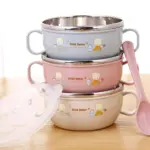 Premium Baby Feeding Bowl Set With Lid Spoon And Fork BPA Free For Baby Feeding