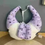 Xemum Muslin Nursing Pillow Lavender Flower Printed soft muslin breastfeeding support pillow for baby and mother