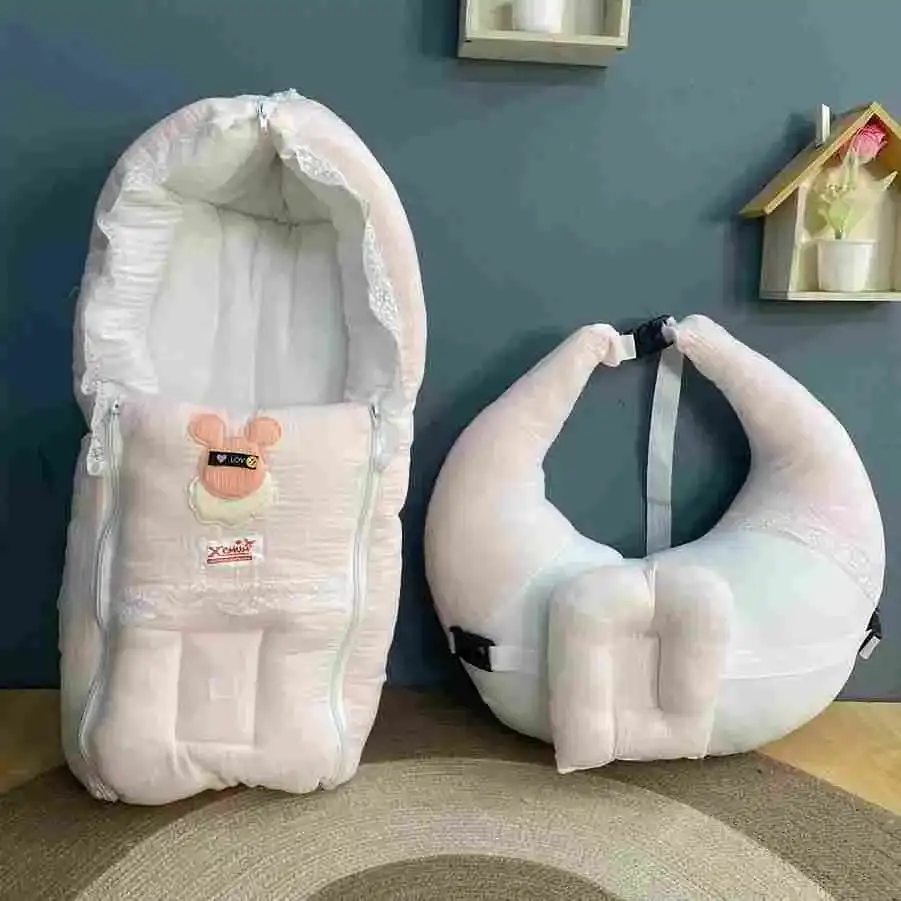 Xemum Muslin Package-6 (P-6) Light Pink Premium Baby Muslin Set Xemum Muslin Package-6 (P-6) Light Pink premium soft baby muslin essentials set for newborns